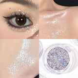Yeknu  Multi Color Monochrome Glitter Eyeshadow Mermaid Shimmer Waterproof Compact Portable Vegan Certified Easy Blend