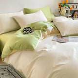 Yeknu  100% Egyptian Cotton Duvet Cover, 400TC Solid Color Comforter Cover with Zipper Closure & Corner Ties Soft Luxury Hotel Bedding