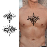 Yeknu  Rose and Thorn Waterproof Temporary Tattoo for Arm and Chest, Long-Lasting, Realistic Fake Tattoo for Men and Women