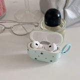 Yeknu  Fresh mint blue star Airpods 4th generation earphone cover is suitable for Apple 1/2 generation Bluetooth earphone