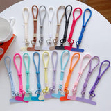 Yeknu  Adjustable Lanyard Hanging Rope Hand Wrist Strap for Mobile Cell Phone Universal Short Keychain Colorful Security Wristband