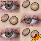 Yeknu  1 Pair Colored Contact Lenses With Prescription Myopia Lenses Brown Contact Lenses High Quality Natural Lenses