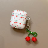 Yeknu  Korean Ins frosted cute cherry suitable for Apple AirPods Pro 2 Generation 3 Generation Headphone Case Protective Case 1 Generat