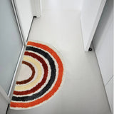 Yeknu  Tufted Rainbow Bathroom Mat Soft Tufting Colorful Bedroom Carpet Bathmat Rug Non Slip Pad Aesthetic Home Room Decor 45x80cm