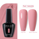 Yeknu  15ml Orange Color Nail Gel Polish Semi Permanent Red Pink Gellack Nail Art Salon Soak Off UV LED Glitter Nail Gel Varnish