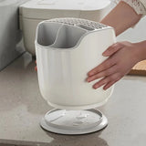 Yeknu  1pcs Multi-functional Chopsticks Integrated Storage Box Household Rack Kitchen Rotary Knife Holder Storage Rack
