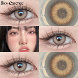 Yeknu  1 Pair Colored Contact Lenses With Prescription Myopia Lenses Brown Contact Lenses High Quality Natural Lenses