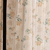 Yeknu  Rustic Fre Lav Semi-Panel Curtain Fabric Door Drape Bedroom Study Room Kitchen Cabinet Partition Blind No Punching Needed
