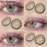 Yeknu  1 Pair Colored Contact Lenses With Prescription Myopia Lenses Brown Contact Lenses High Quality Natural Lenses