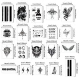 Yeknu  1Set of 20Pcs Waterproof Temporary Tattoo Stickers, Long-lasting Waterproof for One to Two Weeks, Suitable For Arm, Chest, Leg