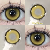 Yeknu  2PCS Halloween Myopia Contact Lenses Cosplay Colored Contact Lenses Prescription Lens Natural Pupils Eye Color Lenses