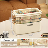 Yeknu  Large Capacity Family Medicine Organizer Storage Box Multifunctional First Aid Kit Pill Container Emergency Pharmacy Box