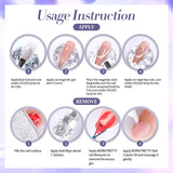 Yeknu 10ml Purple Black Green Cat Magnetic Gel Ultra Shine Semi Permanent Soak Off UV Gel Summer Nail Art Varnish