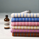 Yeknu  Fashion Striped Cotton Towel Soft Absorbent Adult BathTowel Face Towel Household Towels Luxurious Hotel Bath Supply Beach Towels