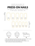 Yeknu  10pcs pure handmade coffin shaped nail art, beautiful fake nails, summer fresh gradient bow, suitable for women to use