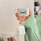 Yeknu  Unique Wave Point Bow Suitable For Apple Earphone Protective Cover Airpodspro2 Wireless Bluetooth Earphone Case