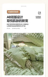 Yeknu Korean Princess  Bedding Set Duvet Cover Ins Style Wash Cotton Solid Color Summer Soft Bed Sheet Set Comforter Set Quilt Cover