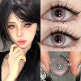 Yeknu   Color Contact Lenses Myopia Lenses Pupils with Degree Green Natural Colorcon Eye Contacts Beauty Fashion Lenses 1Pair