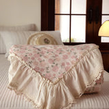 Yeknu  Korean 100% Cotton Summer Quilt 2025 Cool Feeling Quilt Bare Sleeping Skin-Friendly For Women Romantic Bedroom Decor Queen Size