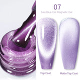 Yeknu  Gold Reflective Moonlight Gel Nail Polish Cat Magnetic Aurora Spar Glitter Semi-Permanant Varnish Nail Art Magnetic