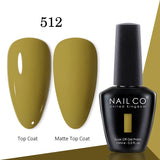 Yeknu  15ml Gel Nail Polish LED Semi-permanent Summer Varnish UV Vernis Blue Color Enamels For Nails Gellak Top Coat Base Polish