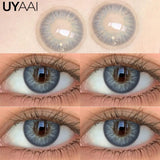 Yeknu  NEW Contact Lenses Beauty Eye Color Lenses Black Lens Fashion Eye Beauty Makeup Lenses Soft and Comfortable Blue Contacts