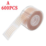 Yeknu Invisible Double Eyelid Sticker 2400PCS Lace Eye Lift Strips Self-adhesive Double Eyelid Tapes Clear Beige Eye Tapes Makeup Tool