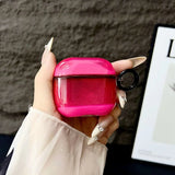Yeknu  Candy colored black background flowing light headphone case protective cover with circular shock-absorbing protective cover