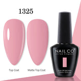 Yeknu  15ml Gel Nail Polish LED Semi-permanent Summer Varnish UV Vernis Blue Color Enamels For Nails Gellak Top Coat Base Polish
