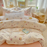 Yeknu Print Quilt Cover Girls Room Bedding Duvet Cover Skin-friendly Comforter Cover funda nordica (Pillowcase Need Order)