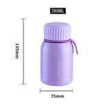 Yeknu  280ml Fashion Mini Stainless Steel 316 Thermal Flask With Silicone Rope Portable Cute Pocket Coffee Tea Thermal Bottle Tumbler