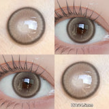 Yeknu  1 PAIR Big Brown Contact Lenses for Makeup Eyes Big Black Lenses Myopia Color Contact Lenses Belleza Pupils Grey Lenses