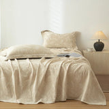 Yeknu  Luxury Cotton and Linen Bed Sheet Sets High Quality Skin Friendly Flat Sheet 2 Pillowcases for All Seasons Queen King Bedclothes