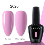 Yeknu  15ml Gel Nail Polish LED Semi-permanent Summer Varnish UV Vernis Blue Color Enamels For Nails Gellak Top Coat Base Polish