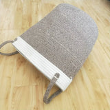 Yeknu  Cotton Rope Hamper Clothing Storage Basket Toy Debris Storage Basket Collapsible Organizer