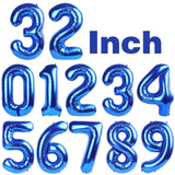 Yeknu  32Inch Number Foil Balloon Rose Gold Silver Digit 0-9 Globos Happy Birthday Party Decor Wedding Anniversary Baby Shower Supplies