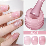 Yeknu  10ml Reinforcement Gel Nail Polish Self-leveling Gel Construction Gel Thick Base Gel Hard Painting Gel Varnishes