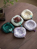 Yeknu  Lutian National Wind Brocade  Dance Tea Pot Holder Zen Tea Ceremony Accories Heat Resistant Tea Cup Mat for Women