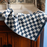 Yeknu  Color Matching Pure Cotton Towels Yarn-dyed Face Soft Towel Class Long-staple  Absorbent Bath Towel  Kids Towel