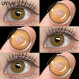 Yeknu  1 Pair Color Contact Lenses Makeup Blue Pupils Natural Brown Lenses High Quality Green Color Eye Lens Cosmetic Colorcon