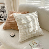 Yeknu 45x45cm Rabbit Plush Sofa Throw Pillow Home Decor Pillowcase Living Room Office Chair Waist Rest Pillow Cushion With Pillow Core