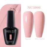 Yeknu  15ml Orange Color Nail Gel Polish Semi Permanent Red Pink Gellack Nail Art Salon Soak Off UV LED Glitter Nail Gel Varnish