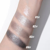 Yeknu  Gorgeous Glitter Eyeshadow Long Lasting Waterproof Pearlescent Glitter Shimmer Eye Shadow Eyes Body Glitter Makeup Cosmetics