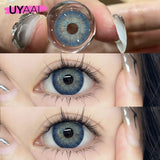 Yeknu  Color Contact Lenses with Container Tweezers Green Color Eye Lenses Blue y2k Colorcon High Quality Brown Natural Lenses