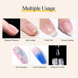 Yeknu  10ml Reinforcement Gel Nail Polish Self-leveling Gel Construction Gel Thick Base Gel Hard Painting Gel Varnishes