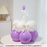 Yeknu  40-Inch Number Balloons for Birthday Photoaphy Props Boys Girls One Year Old Creme Purple Decorative Scene Arrangement