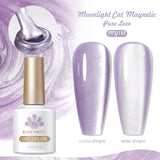 Yeknu  Gold Reflective Moonlight Gel Nail Polish Cat Magnetic Aurora Spar Glitter Semi-Permanant Varnish Nail Art Magnetic