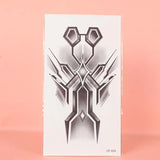 Yeknu  Long-lasting waterproof temporary tattoo sticker simulates non-reflective geometric abstract pattern fake tattoo