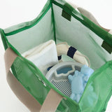 Yeknu  Travel Mesh Handbag Multifunctional Storage Bag with Handle Capacity Hollow Bags Breathable Clothes Toys Organizer Tote Bag