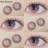 Yeknu  1 Pair Lenses Colored Contact Lenses With Degree Brown Contact Lenses Big Eye Lenses Natural Korean Lenses